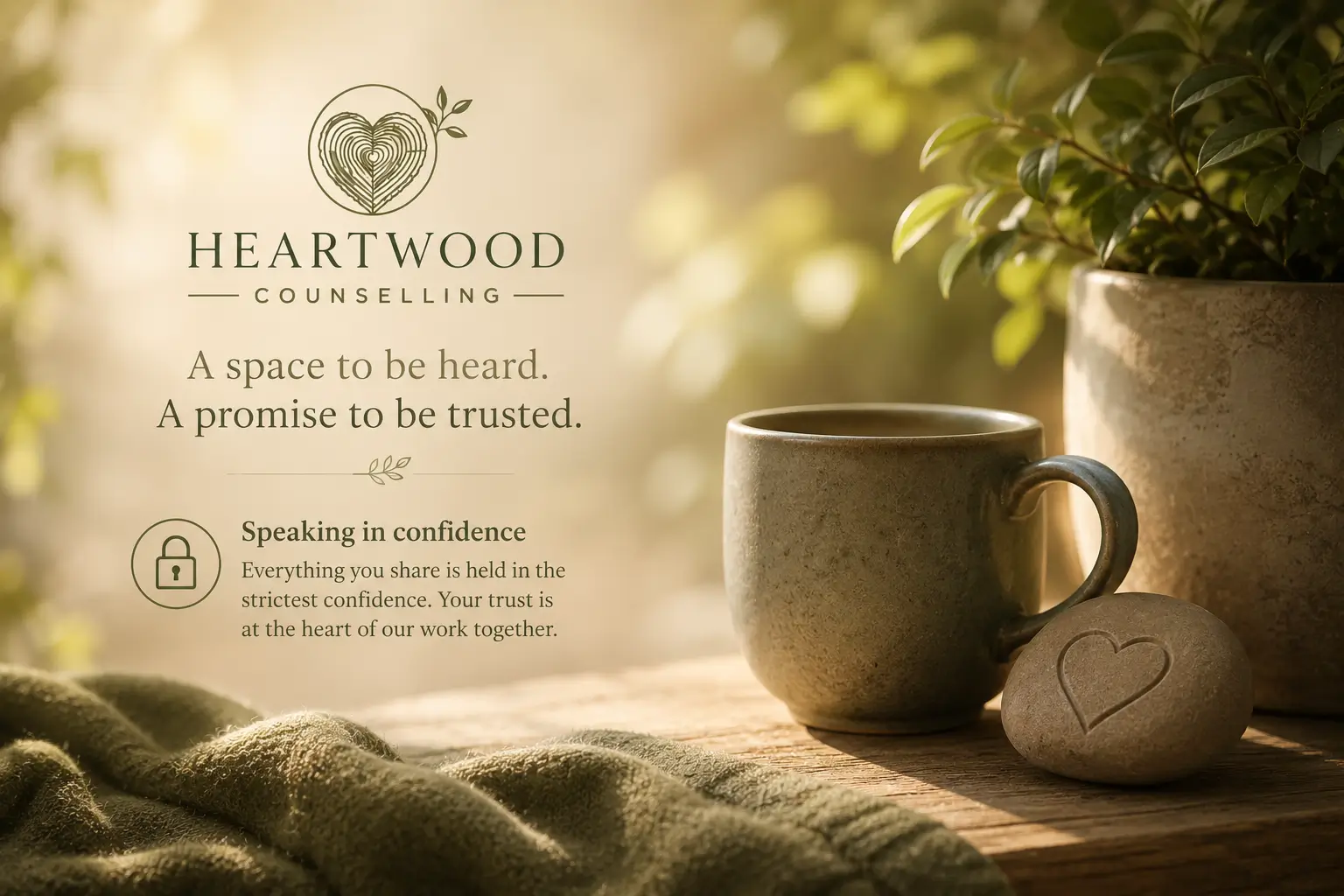 Counselling provides a safe space to be heard